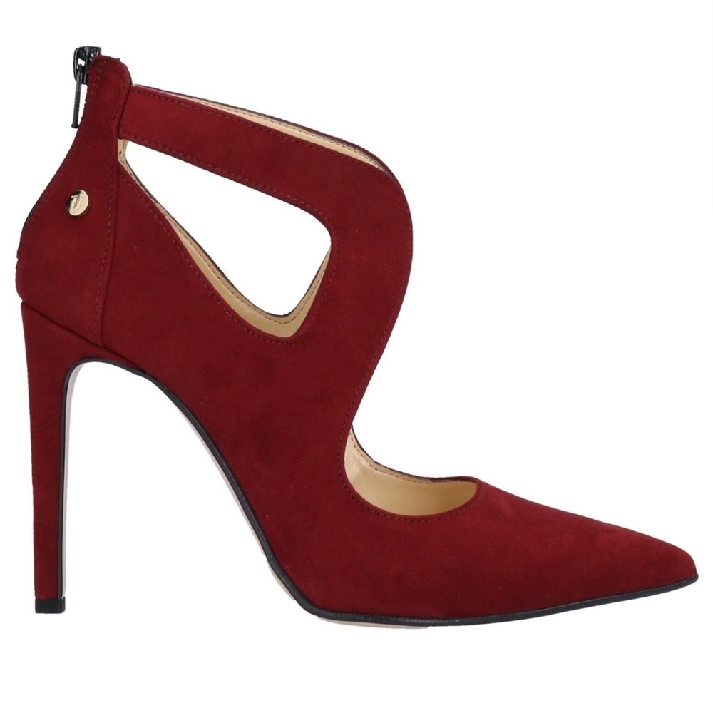Trussardi Burgundy Cutout Heels